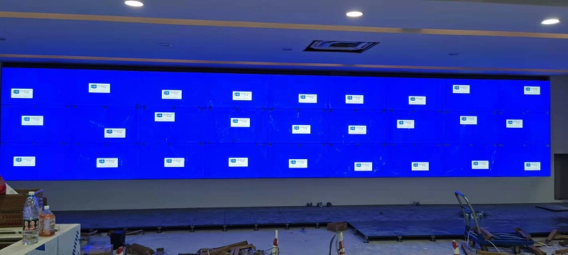 中億睿55寸1.8mm拼接屏亮相廣東廣州東區(qū)水質(zhì)凈化廠(chǎng)